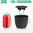 thumbnail image 7 of T4U Self Watering Planters Plastic,  Black Flower Pots, 5 Inch, Set of 10, 7 of 7