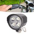 thumbnail image 3 of Luz Delantera LED, Fácil De Conectar Faro De Bicicleta Eléctrica De 1,6 M/5,2 Pies 4 Cuentas De Luz De 12 W Con Bocina Para 36 V Para 52 V, 3 of 7