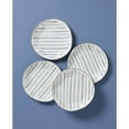 thumbnail image 2 of Lenox Blue Bay Stripes 4-Piece Dinner Plate Set, 2 of 2