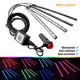 thumbnail image 5 of Riwesomey Tiras de luces LED para coche RGB, Control de aplicación de teléfono para puerta Interior bajo el tablero, lámpara de ambiente con sonido de Bombillas para automóviles Riwesomey VI015304-00B, 5 of 5