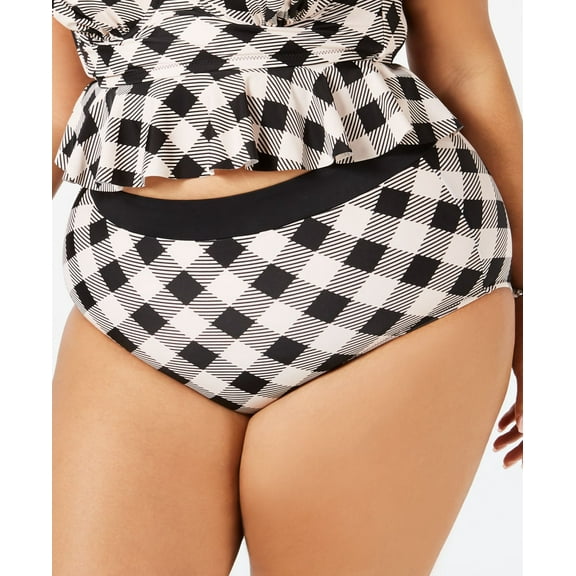 Raisins Curve Womens Plus Size High Waist Bikini Bottoms