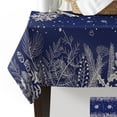 thumbnail image 3 of Christmas Snowflakes And Pine Leaves Table Cloth Waterproof Dining Tablecloth Kitchen Decorative Party Table Cover, 3 of 6