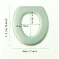 thumbnail image 2 of Toilet Seat Covers 2PCS, Universal EVA Waterproof Toilet Seat Lid Pads, Thicken Self-Adhesive O-Shaped Toilet Seat Pads, Toilet Seat Cushion Non Slip Bathroom, 2 of 9
