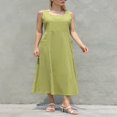 thumbnail image 2 of Robe Longue Maxi Bohème pour Femmes, Décontractée, Sans Manches, Robe Longue, Robes d'Été de Plage pour Dames, 2 of 6
