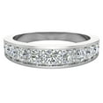 thumbnail image 4 of Riviera Diamond Wedding Band for Women 0.80 Carat 18K White Gold ( G , VS ), 4 of 5