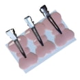thumbnail image 2 of Pinzas para el cabello Yuyangstore sin curvas Rosado 3 uds, 2 of 7