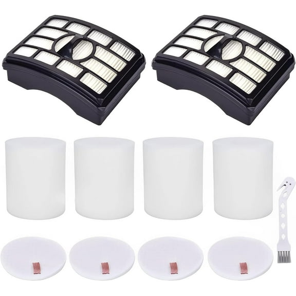 Leadaybetter 2 HEPA   4 Foam & Felt Filters for Shark Rotator Pro Lift-Away NV500, NV501, NV502, NV503, NV505, NV510, NV520,NV552,UV560, Compare to Part # Xff500 Xhf500 Replacement Filter