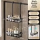 thumbnail image 2 of Estante de Almacenamiento de Pared para Baño, Sin Perforaciones, Organizador de Artículos de Tocador para Sobre la Puerta, Estante Colgante de 2 para Baño., 2 of 5