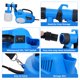 thumbnail image 5 of Máquina pulverizadora de pintura eléctrica HVLP de 600 W y 800 ml, velocidad de 30 000 RPM, caudal máximo de 1000 ml/min, manguera de 1,5 m, correa para el hombro, embudo, 5 of 7
