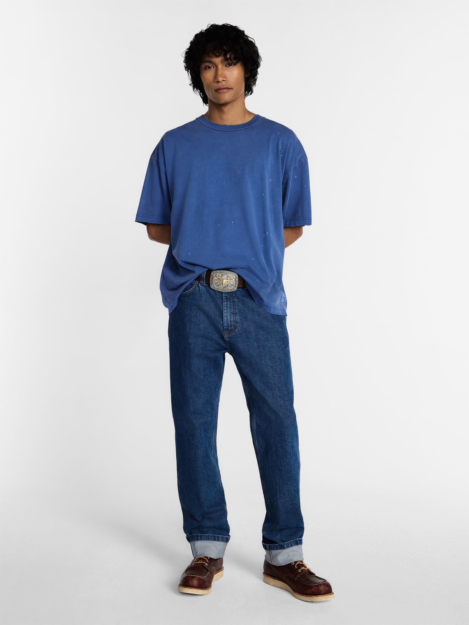 Kacey Lee Men's Relaxed Straight Jeans - Walmart.com