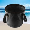 thumbnail image 1 of thinsony Collapsible Bucket Foldable Water Container Portable for Camping 10L Black, 1 of 9