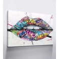 thumbnail image 2 of HFDF Graffiti Wall Art Colorful Wall Art Lips Decor Lip Art Graffiti Art Graffiti Decor Graffiti Wall Decor Lips Wall Art Graffiti Art Wall Decor Lips Poster for Girls Room Decor 16x12inch Framed, 2 of 6