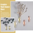 thumbnail image 3 of Wall-mounted floral metal Vase Creative Flower Vase Decorations Room Home, 3 of 8