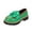 Green, variant on Womens Patent Leather Platform Loafers Glossy Tassel Bowknot Lug Sole Chunky Heel Comfortable Cushioning Non Slip Lightweight Outer Office Work Business Casual School College,Black 6