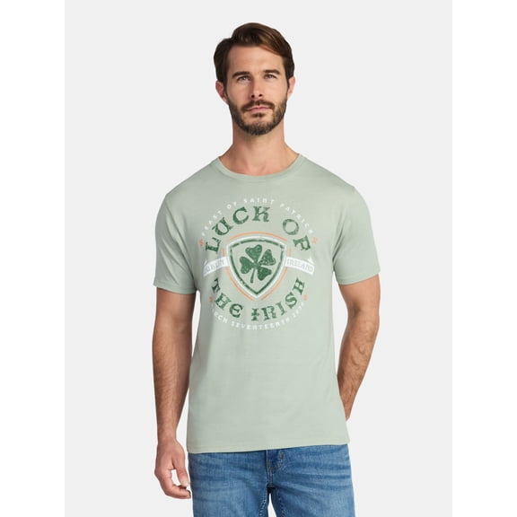 St. Patrick's Day Men's Graphic Tee from Way to Celebrate, Sizes XS-5XL