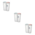 thumbnail image 4 of relayinert Plastic Divided Box Organizer Clear BPA Container Plastic Case Free Storage 2500ml Oval 3Set, 4 of 6