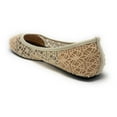 thumbnail image 3 of Charles Albert Women's Breathable Crochet Lace Ballet Flat Ivory Size 11, 3 of 6