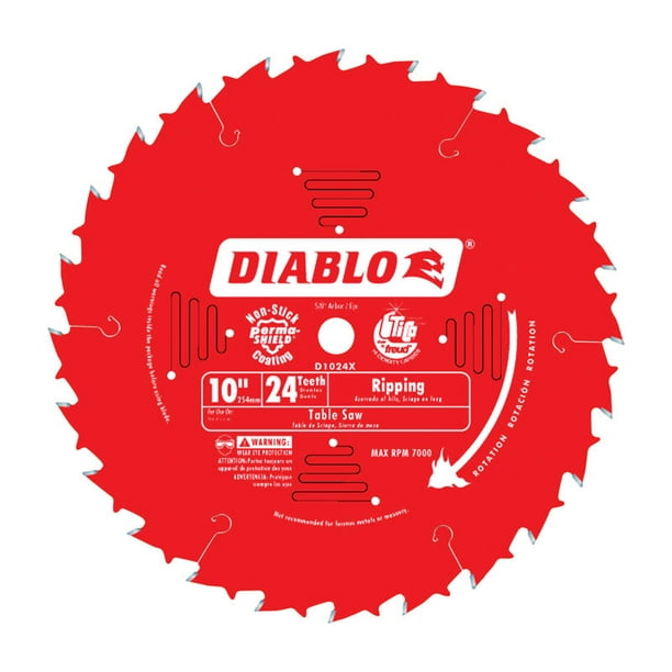 Freud Diablo D1024X 10inch x 24Tooth ATB Ripping Saw Blade