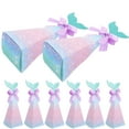 thumbnail image 4 of FELTECHELECTR 20 cajas de dulces para recuerdos de boda, pequeñas cajas de regalo con temática de sirena para fiestas., 4 of 5