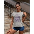 thumbnail image 2 of Amazing Aunt Funny Quote Shaped T-Shirt Women -GoatDeals Designs, Female XX-Large, 2 of 4