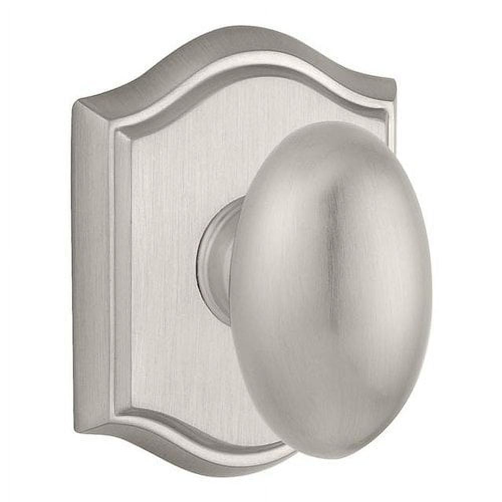 Baldwin Reserve HDELLTAR003 Half Dummy Ellipse Knob and Traditional Arch Rose Lifetime Brass Finish