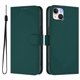 thumbnail image 2 of For iPhone 15 Plus Case Solid Color Wallet Leather Phone Cover with Strap - Nude, 2 of 5