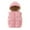 86# Pink, variant on oqasdz Girls Vests Children Solid Color Hooded Vest Fall Winter Lined Thicken Baby Warm Comfortable Top Vest Coat Outwear Size 2 Y-3 Y