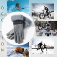 thumbnail image 4 of Guantes Térmicos cálidos de invierno con pantalla táctil y forro polar a prueba de viento, regalo para esquiar al aire libre para mujer 1021, 4 of 5