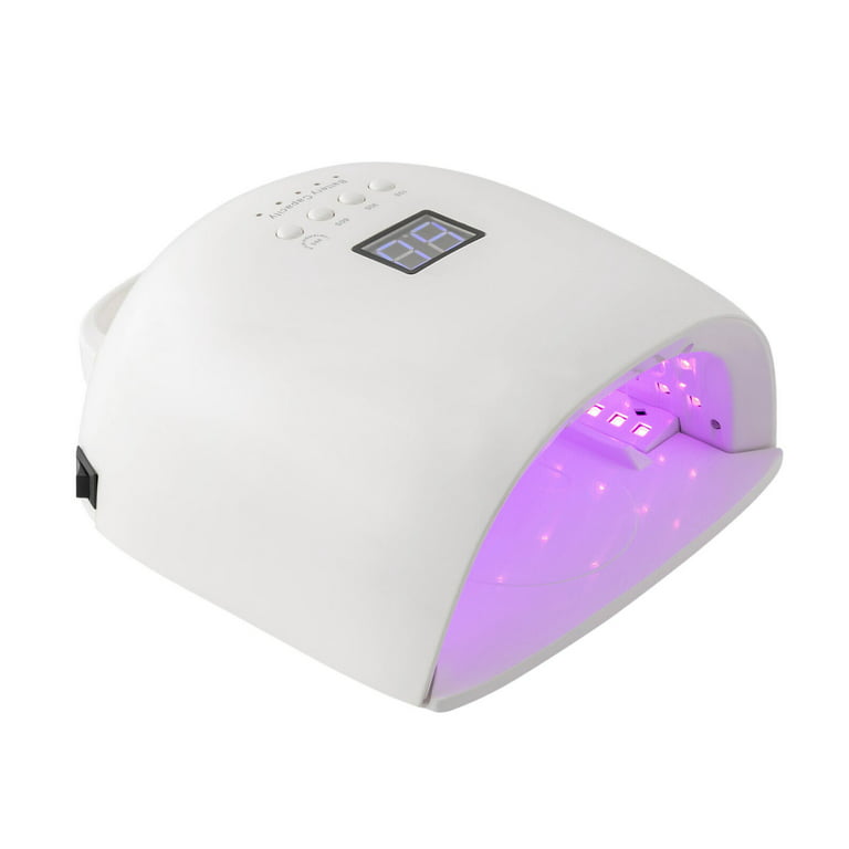 UV LED Nail Light Manicure Cordless Nail Lamp 86W Nail Gel Dryer  Rechargeable White 