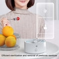 thumbnail image 4 of Lavadora de frutas y verduras, purificador de frutas y verduras, máquina de desinfección portátil inalámbrica para el hogar y los viajes, elimina las bacterias, 4 of 5