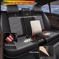 thumbnail image 2 of JIAMAOXIN Car 5-Seat Covers Front & Rear Full Set Faux Leather Universal SUV Sedan Seat Cushion Protector Waterproof, 2 of 5