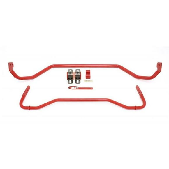 BMR Suspension SB029R Red Front & Rear Sway Bar Kit with Bushings for 2008-2009 Pontiac G8