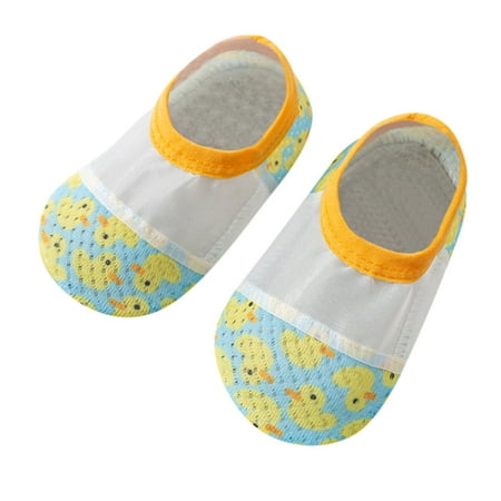 

Cathalem Shoes Baby Boys Breathable Socks Animal Baby The Prints Toddler Cartoon Shoes Kids Floor Shoes for Girls Size 4 Blue 18