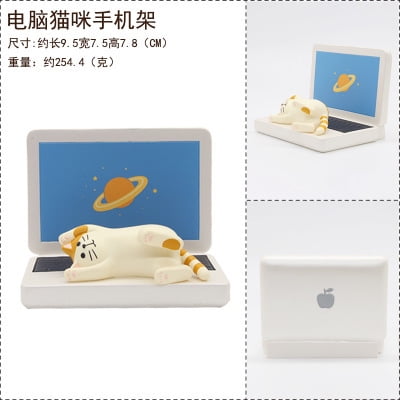 Soporte para teléfono con forma de pan tostado y gato, soporte para tableta, regalo pequeño para pareja, soporte para teléfono