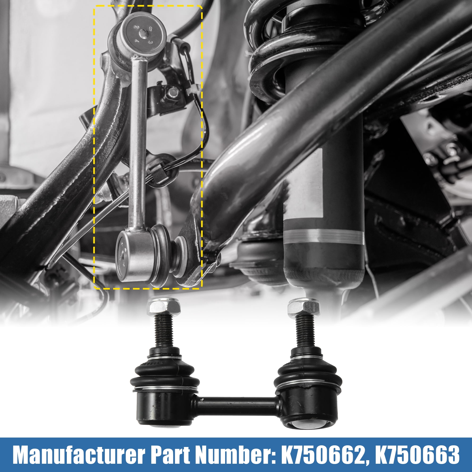 2pcs Rear Sway Bar Links K750662 K750663 Stabilizer Link