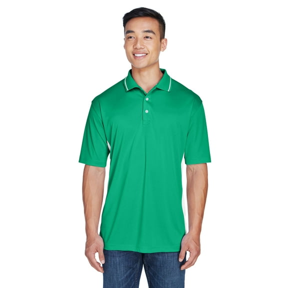 UltraClub Men's Cool & Dry Sport Two-Tone Polo - 8406