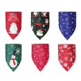 thumbnail image 5 of 6 elementos navideños estampados cuello triangular para perros lavables bufanda para mascotas para perros pequeños y medianos decoran las necesidades diarias del Festival de perros pequeños y medianos, 5 of 5