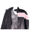 thumbnail image 3 of Dealer Leather LJ238-SS-S Womens Leather Racer Jacket - Small, 3 of 5