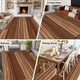 thumbnail image 5 of Large Area Rugs for Living Room Bedroom, Brown Western 6'x9' Rug Washable Carpet Runner Indoor Outdoor, Vintage Farmhouse Wood Barn Door Non Slip Floor Mats Rug for Kitchen, Playroom, 5 of 8