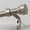 Brushed Nickel, variant on Warm Gold Curtain Rods for Windows 66 to 120 Adjustable Length Heavy Duty 1" Diameter Brass Window Curtain Rod with Solid Metal Finials for Outdoor Farmhouse Bedroom Kitchen Living Room