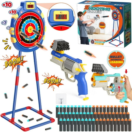 Huge Wave Shooting Game Set for Boys Aged 4-8, Shooting Target Toys, Standing & Hanging, Indoor and Outdoor Shooting Toys for Kids, Christmas Birthday Gift, 2 Pack