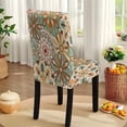 thumbnail image 4 of Xoenoiee Boho Mandala Flower Pattern 7 Pieces Set Tablecloth and Chair Covers for Banquet Party Decor Washable Rectangle Table Cloth and Dining Chair Slipcovers for Dining Room, 4 of 5