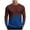 Blue, variant on Bxsruta Shirts for Men, Men's Gradient Print Long Sleeve Crew Neck Shirt, Polyester Athletic Top