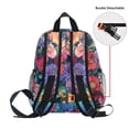 thumbnail image 5 of FORMRS Kids School Backpack with Front Zippered Pocket 12" Student Travel Daypack, Serene Floral Pattern, 5 of 6