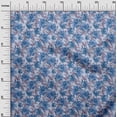thumbnail image 3 of oneOone Silk Tabby Medium Blue Fabric Florals Craft Projects Decor Fabric Printed By The Yard 42 Inch Wide, 3 of 4