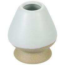 Uxcell Ceramic Chasen Stand 65mm Matcha Whisk Holder Teas Set Whisks Stand Matcha Tea Chasen Holder Gray White