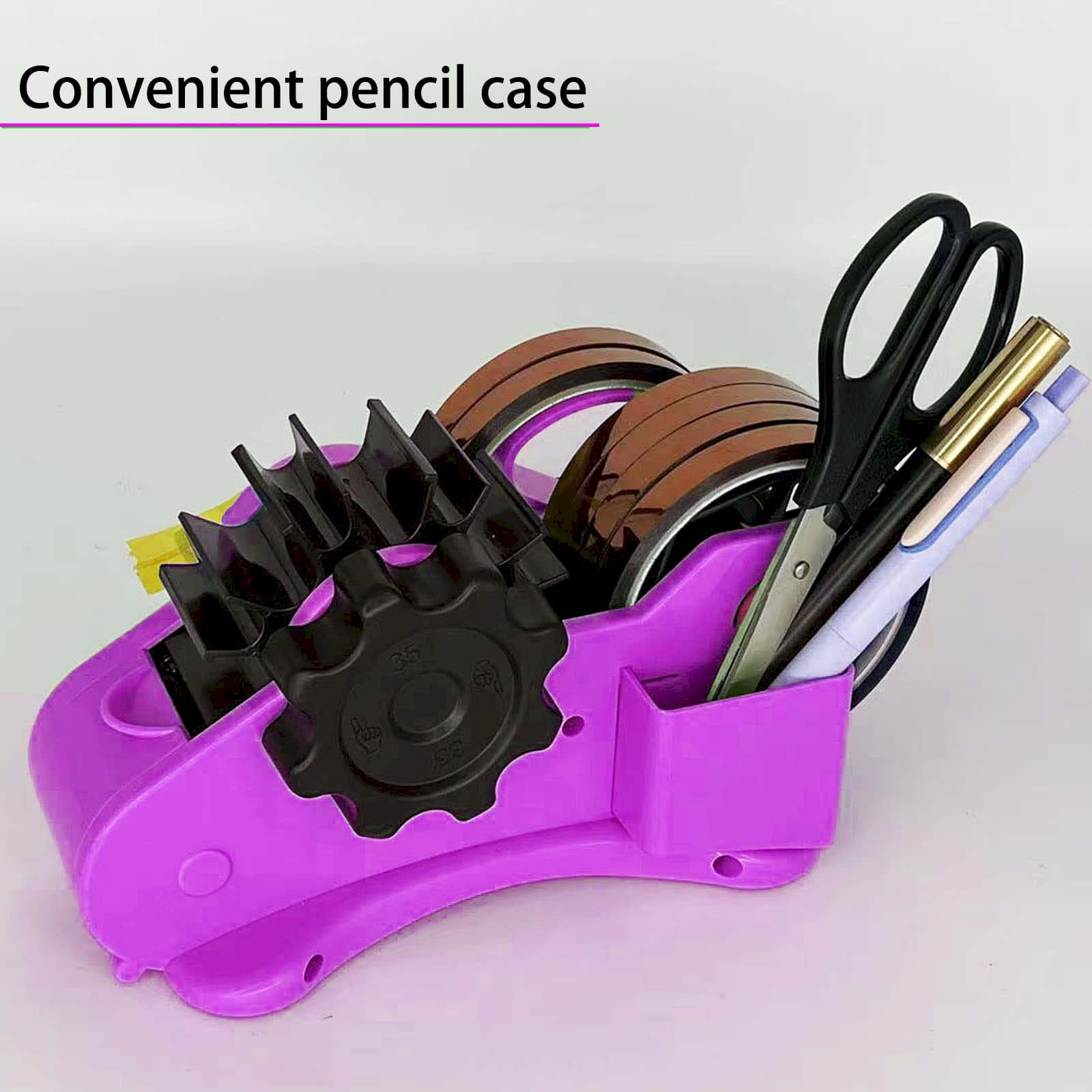 MOQIN Heat Tape Dispenser Sublimation - Multiple Roll Cut Heat Tape Dispenser Sublimation for Heat Transfer Tape, Semi-Automatic Tape Dispenser with Compartment Slots and 1" & 3"