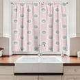 thumbnail image 2 of Ambesonne Shabby Flora Kitchen Curtains, Retro Floral Cabin, 55"x45", Pale Pink Seafoam White, 2 of 3