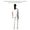 thumbnail image 5 of Siena 5-Pocket Women's Scrub Top, Comfort Fit, Moisture-Wicking Stretch Healthcare Uniform - White - XL, 5 of 6