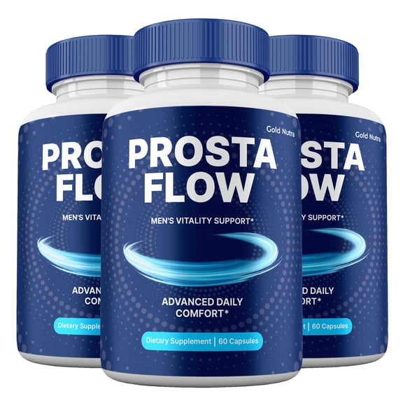 ProstaFlow Supplemement Capsules, High Potency Pills, All Natural Formula for Men Prosta Flow Capsules, 1 Month Supply (3 Pack)